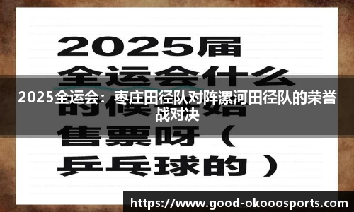 2025全运会：枣庄田径队对阵漯河田径队的荣誉战对决